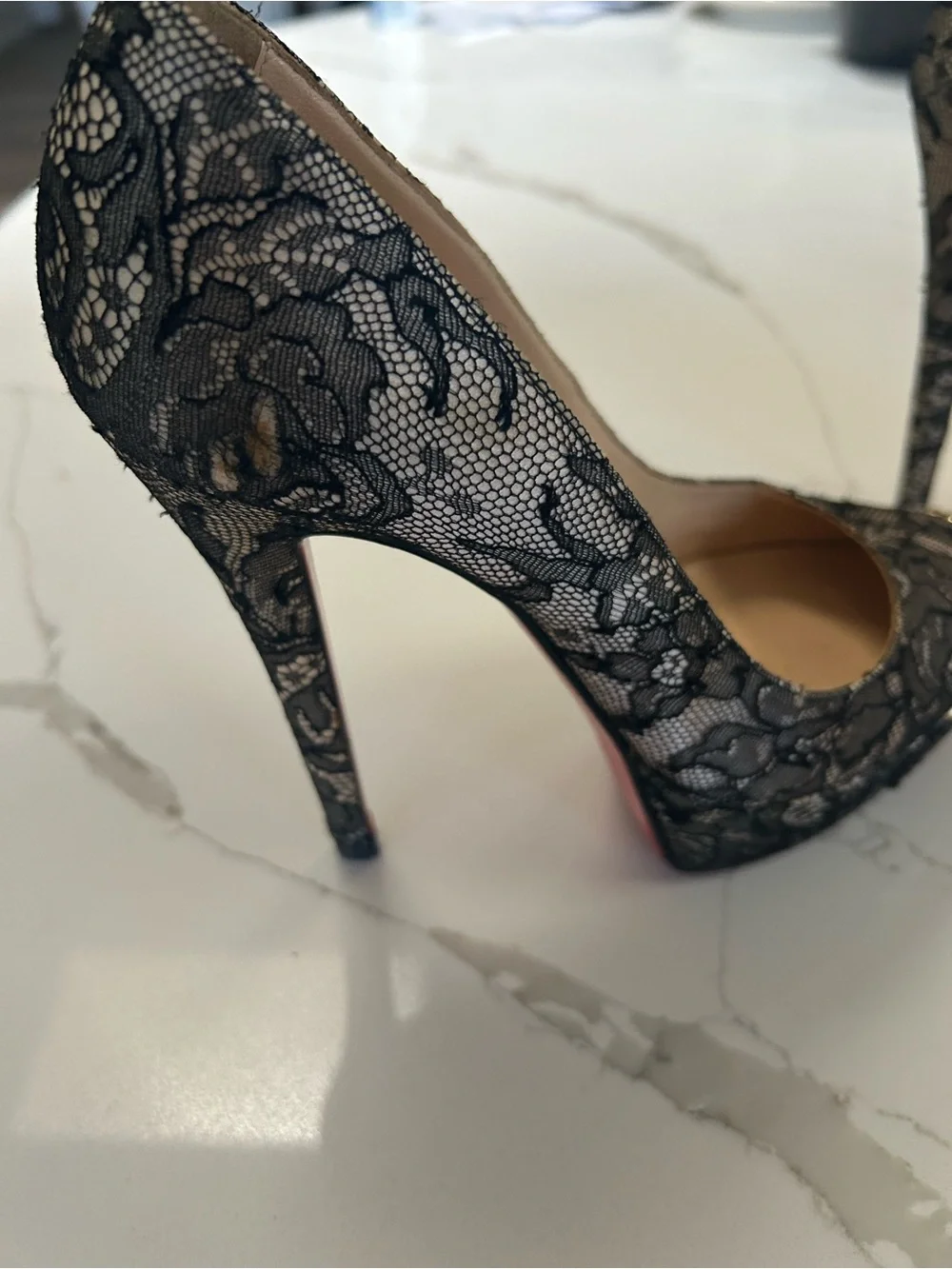 Christian Louboutin Platform Lace Heels